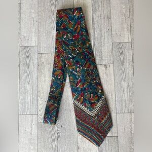 NWT MISSONI Multicolor Designer Art Print 100% Silk Tie Made In Spain